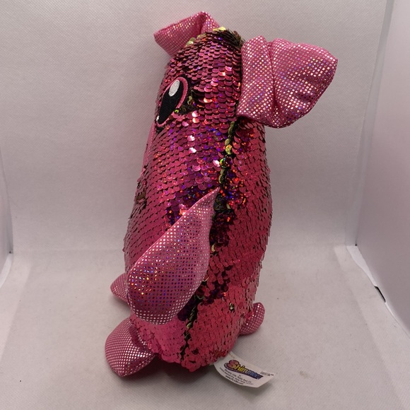 Shimmeez Pig Flip Sequins Stuffed Animal Toy 8” - Picture 7 of 9